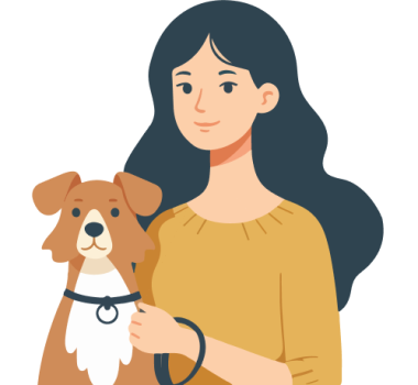 Girl And Dog